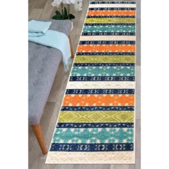 World Rug Gallery Vienna Bohemian Indoor/Outdoor Area Rug -Sunnydaze Decor Store GUEST e4a1e08b e606 424a 9a90 fd34bc195539