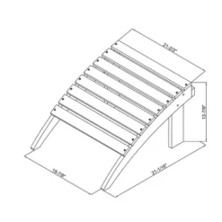 Adirondack Ottoman - Linon -Sunnydaze Decor Store GUEST e50d196c dd04 4a89 acac 7e1634eaada5