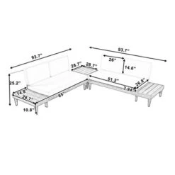 Outdoor 3-Piece Garden Solid Wood Furniture Sofa With Coffee Table, Side Table And Cushions, Gray+Beige - ModernLuxe 15 Outdoor 3-Piece Garden Solid Wood Furniture Sofa With Coffee Table, Side Table And Cushions, Gray+Beige - ModernLuxe -Sunnydaze Decor Store GUEST e6274a2e c70f 4f07 9aa4 80a5ebab2ab0