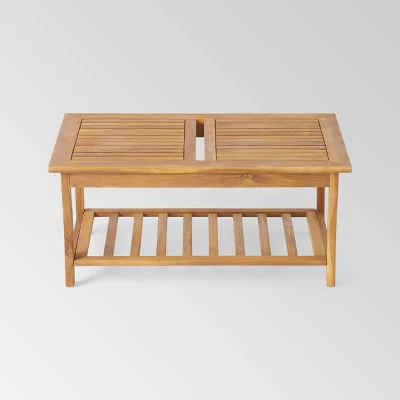 Caydon 8pc Acacia Wood Chat Set - Brown Patina/Cream - Christopher Knight Home 6 Caydon 8pc Acacia Wood Chat Set - Brown Patina/Cream - Christopher Knight Home - Image 4