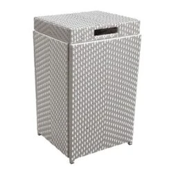 2pc Maksville Contemporary Outdoor Serving Cart & Trash Can - MiBasics -Sunnydaze Decor Store GUEST e6d73da5 e242 46a9 a519 4bc89afabefd