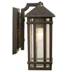 Kathy Ireland Sierra Craftsman Mission Outdoor Wall Light Fixtures Set Of 2 Rubbed Bronze 10 1/2" Seedy Glass Panels For Post Exterior Light Barn Deck 10 Kathy Ireland Sierra Craftsman Mission Outdoor Wall Light Fixtures Set Of 2 Rubbed Bronze 10 1/2" Seedy Glass Panels For Post Exterior Light Barn Deck -Sunnydaze Decor Store GUEST e7446e9a f9f0 4e54 b4b8 ab9b54eabd6e