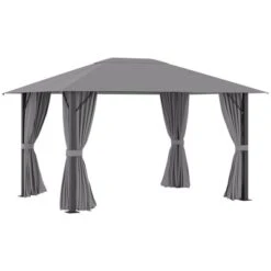 Outsunny 13' X 10' Patio Gazebo Outdoor Canopy Shelter With Sidewalls, Vented Roof, Aluminum Frame For Garden, Lawn, Backyard And Deck -Sunnydaze Decor Store GUEST e76b587d 7693 4496 ab6d f77b4724f724
