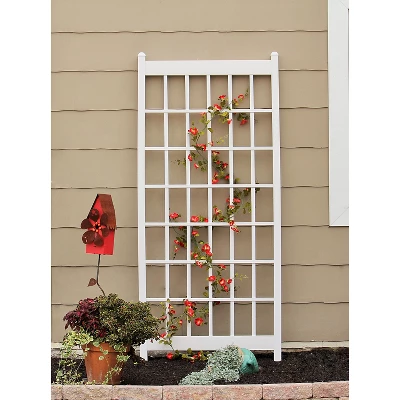 38" X 85" Lancaster Trellis - White - Dura-Trel 3 38" X 85" Lancaster Trellis - White - Dura-Trel