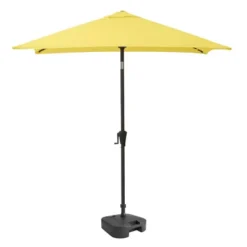 9' Square Titling Market Patio Umbrella With Base - CorLiving -Sunnydaze Decor Store GUEST e8e439a8 03fe 45d4 97d3 e01c9f5801b5