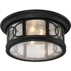 John Timberland Flush Mount Outdoor Ceiling Light Fixture Black 12" Seedy Glass For Exterior House Porch 12 John Timberland Flush Mount Outdoor Ceiling Light Fixture Black 12" Seedy Glass For Exterior House Porch -Sunnydaze Decor Store GUEST e92744e5 6e43 4d6e b7c3 e3b4089fb21a