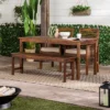 Ravenscroft 4pc Acacia Wood Patio Dining Set - Saracina Home -Sunnydaze Decor Store GUEST e97bd30e b9bd 4f9f 8d13 f2ac7c21ce13