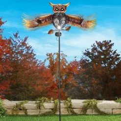 Collections Etc Solar Powered Metal Flying Owl Garden Stake 5 Collections Etc Solar Powered Metal Flying Owl Garden Stake -Sunnydaze Decor Store GUEST ea5195ae 51c1 47d2 b2c7 38397f5769e7