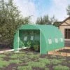 Outsunny Walk-in Tunnel Greenhouse With High-Quality Transparent PE Cover, Zipper Doors, & Windows Green 2 Outsunny Walk-in Tunnel Greenhouse With High-Quality Transparent PE Cover, Zipper Doors, & Windows Green -Sunnydaze Decor Store GUEST ea58939f e503 4086 a868 c19bbd94dc49
