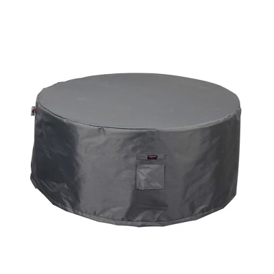 Titanium 3-Layer Water Resistant Outdoor Fire Table Round Covers Dark Gray By Shield 7 Titanium 3-Layer Water Resistant Outdoor Fire Table Round Covers Dark Gray By Shield - Image 5