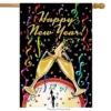 Briarwood Lane Happy New Year House Flag Champagne Confett Clock 1 Briarwood Lane Happy New Year House Flag Champagne Confett Clock -Sunnydaze Decor Store GUEST eaeb2b6a 63d2 4466 946a af08d9e1ba76