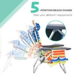 Tangkula 2 Pack Of Folding Beach Chair Portable Backpacking Chair With Cup Holder Headrest Storage Bag For Outdoor -Sunnydaze Decor Store GUEST eb0f6250 f7a2 4d1c a11f bb446985aea3