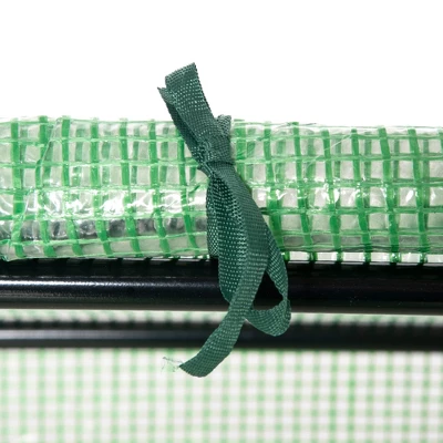 Outsunny Outdoor 3.9' X 2' X 2' Portable Mini Greenhouse, Small Greenhouse With PE Cover, Roll-up Zippered Windows For Indoor, Outdoor Garden, Green 6 Outsunny Outdoor 3.9' X 2' X 2' Portable Mini Greenhouse, Small Greenhouse With PE Cover, Roll-up Zippered Windows For Indoor, Outdoor Garden, Green - Image 4