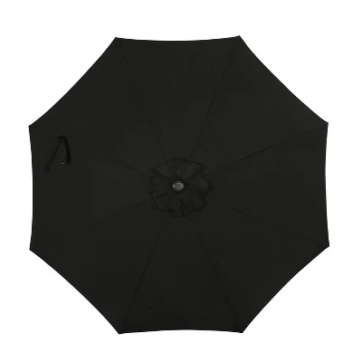 9' X 9' Mirage II Market Patio Umbrella With Auto-Tilt Black - Island Umbrella 5 9' X 9' Mirage II Market Patio Umbrella With Auto-Tilt Black - Island Umbrella - Image 3