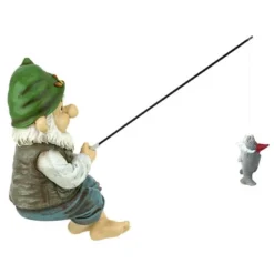 Design Toscano Ziggy, The Fishing Gnome Garden Sitter Statue - Multicolored -Sunnydaze Decor Store GUEST ebf6e141 7eac 4677 b7c7 8359c8a4dd94