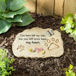 Evergreen 11.5" X 7.5" Memorial Garden Stone, Pet Devotion 9 Evergreen 11.5" X 7.5" Memorial Garden Stone, Pet Devotion -Sunnydaze Decor Store GUEST ec2754dc b38d 4d87 9911 32cdc954d945