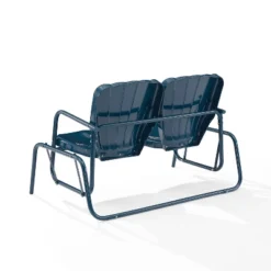 Ridgeland Outdoor Metal Loveseat Glider - Navy - Crosley 14 Ridgeland Outdoor Metal Loveseat Glider - Navy - Crosley -Sunnydaze Decor Store GUEST ec28e0b1 738d 4019 8994 103965f56ae1