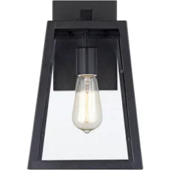 John Timberland Arrington Modern Outdoor Wall Lights Fixtures Set Of 4 Mystic Black 13" Clear Glass For Post Exterior Barn Deck House Porch Yard Patio -Sunnydaze Decor Store GUEST ecdd82cc 3f93 4dc2 9ace 915a31db35d6