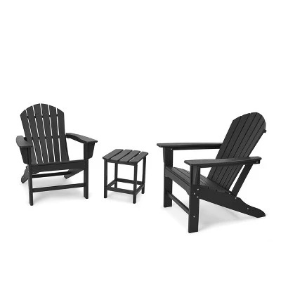 3pk Seating Set With Plastic Resin Adirondack Chairs & Side Table - EDYO LIVING 12 3pk Seating Set With Plastic Resin Adirondack Chairs & Side Table - EDYO LIVING - Image 10