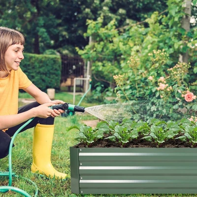 Aoodor Outdoor Raised Garden Bed Galvanized Steel Planter Box 7 Aoodor Outdoor Raised Garden Bed Galvanized Steel Planter Box - Image 5