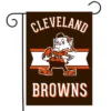 Briarwood Lane Retro Cleveland Browns Garden Flag NFL Double-Sided 18" X 12.5" -Sunnydaze Decor Store GUEST edacd29a f1e5 461b a5ef e1130b30b8ea
