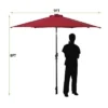 Tangkula 9' Outdoor Patio Umbrella Offset W/LED Light No Base Beige/Burgundy/Tan 1 Tangkula 9' Outdoor Patio Umbrella Offset W/LED Light No Base Beige/Burgundy/Tan -Sunnydaze Decor Store GUEST edd06f67 b5b2 4901 850f c1c061027e65