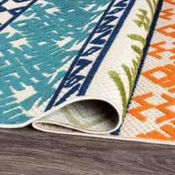 World Rug Gallery Vienna Bohemian Indoor/Outdoor Area Rug -Sunnydaze Decor Store GUEST ee0cf4d3 8740 420f a8d3 dc1e0a3d41c2