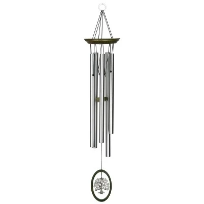 Woodstock Wind Chimes Signature Collection, Wind Fantasy Chime, 24'' Silver Wind Chime 13 Woodstock Wind Chimes Signature Collection, Wind Fantasy Chime, 24'' Silver Wind Chime - Image 11