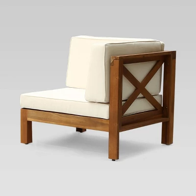 Brava 2pc Acacia Modular Loveseat - Christopher Knight Home 4 Brava 2pc Acacia Modular Loveseat - Christopher Knight Home - Image 2