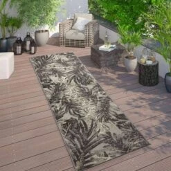World Rug Gallery Floral Leaves Indoor/Outdoor Area Rug