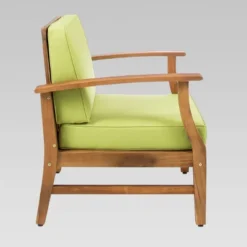 9pc Perla Acacia Wood Patio Conversation Set - Teak - Christopher Knight Home -Sunnydaze Decor Store GUEST ef165da9 6ea6 45bc 9f02 462dbad730c0