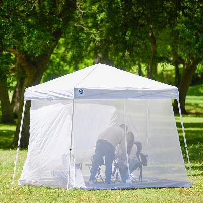 Z-Shade 10 Foot Horizon Angled Leg Screen Attachment With 10 By 10 Foot Angled Leg Instant Shade Canopy Tent Portable Shelter 5 Z-Shade 10 Foot Horizon Angled Leg Screen Attachment With 10 By 10 Foot Angled Leg Instant Shade Canopy Tent Portable Shelter - Image 3