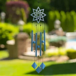 Dawhud Direct 36"H Spiral Mandala Garden Decor Wind Chime -Sunnydaze Decor Store GUEST ef7698b5 2ecc 4945 ba9c d9d69f478b22