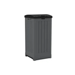 Suncast 39gal Trash Hideaway - Black -Sunnydaze Decor Store GUEST ef8de4f3 9f58 4d3a a9a9 bfd839c8a35e