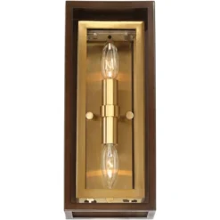 Possini Euro Design Modern Mid Century Outdoor Wall Light Fixture Oil Rubbed Bronze Brass 14" Double Box Glass For Exterior Barn Deck House Porch Yard 10 Possini Euro Design Modern Mid Century Outdoor Wall Light Fixture Oil Rubbed Bronze Brass 14" Double Box Glass For Exterior Barn Deck House Porch Yard -Sunnydaze Decor Store GUEST eff0e518 c8c8 479d b391 2abf3735d0bd