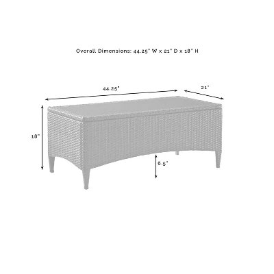 Kiawah 2pc Wicker Patio Seating Set - Blue - Crosley 12 Kiawah 2pc Wicker Patio Seating Set - Blue - Crosley - Image 10