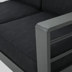 Cape Coral 5pc Aluminum Sofa Set With Cushions - Dark Gray - Christopher Knight Home 14 Cape Coral 5pc Aluminum Sofa Set With Cushions - Dark Gray - Christopher Knight Home -Sunnydaze Decor Store GUEST f09fd5a8 fd61 49cc a727 b1031779c325