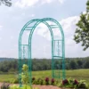 Evergreen Montebello Iron Garden Arbor, Coastal Blue- 53 X 84 X 23 Inches Fade And Weather Resistant Outdoor Decor -Sunnydaze Decor Store GUEST f0bd0825 8035 4a9b b79e 5d5fe3136267
