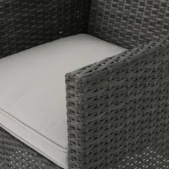 Cypress 4pk Wicker Dining Chairs - Gray/Light Gray - Christopher Knight Home -Sunnydaze Decor Store GUEST f1e169a1 ce08 4a10 9dd5 4f134e3da4a1