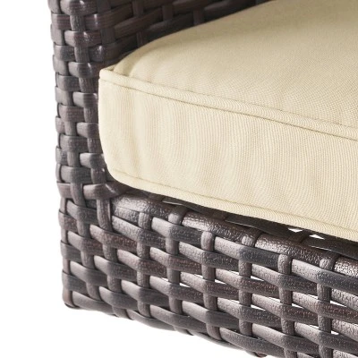 Braxton Wicker Swivel Patio Bar Stool With Cushion - Multi-Brown - Christopher Knight Home 8 Braxton Wicker Swivel Patio Bar Stool With Cushion - Multi-Brown - Christopher Knight Home - Image 6