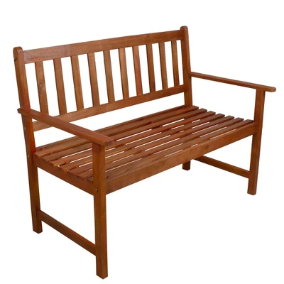 Northlight 48" Light Brown Acacia Wood Outdoor Patio Bench 3 Northlight 48" Light Brown Acacia Wood Outdoor Patio Bench