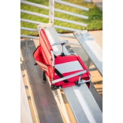 Stansport Folding Stadium Seat With Arms Red/Tan -Sunnydaze Decor Store GUEST f3806629 91a7 4083 b90f 4c78d68d3cd3