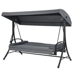 Costway Patio 3-Seat Porch Canopy Swing Converting Grey Cushion Pillow Adjust 19 Costway Patio 3-Seat Porch Canopy Swing Converting Grey Cushion Pillow Adjust -Sunnydaze Decor Store GUEST f39da1b5 b672 48ee bd6c b1d89b87a456