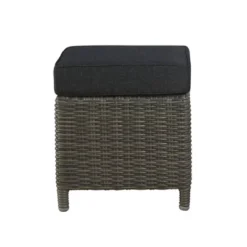 Asti Wicker Outdoor 15" Square Ottomans With Cushions - Gray - Alaterre Furniture -Sunnydaze Decor Store GUEST f3a12308 29c0 4b47 a29c c085d7d2c56c