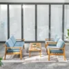Gloucester 4pc Patio Sofa Set - Vifah -Sunnydaze Decor Store GUEST f43e6148 fbe0 49a1 9a92 de51667d3eba