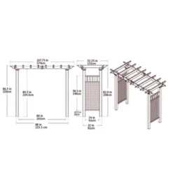 Fairfield Grande 52.25" Vinyl Arbor - White - Vita -Sunnydaze Decor Store GUEST f4426239 86af 4aa1 bab7 1d16c8910963