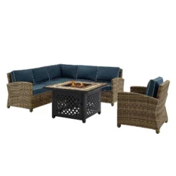 Bradenton 5pc Outdoor Wicker Seating With Fire Table - Crosley 20 Bradenton 5pc Outdoor Wicker Seating With Fire Table - Crosley -Sunnydaze Decor Store GUEST f4f1748b 65bf 41d4 b3cf 0a5e0a9d3076