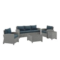 Bradenton 5pc Outdoor Wicker Sofa Set - Crosley -Sunnydaze Decor Store GUEST f4f6439d 53c0 49b5 8af5 21b3cb5d0f17