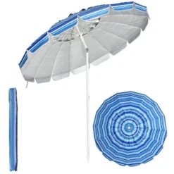 Costway 8 FT Beach Umbrella Outdoor Tilt Sunshade Sand Anchor W/Carry Bag -Sunnydaze Decor Store GUEST f5e853f3 2178 4c40 adcd e9e0e7e283f0