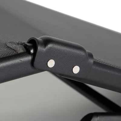 Jomeed Chaise Outdoor Reclining Adjustable Folding Lightweight Beach Patio Lounge Chair With 7 Back Reclining And 2 Leg Positions, Gray 6 Jomeed Chaise Outdoor Reclining Adjustable Folding Lightweight Beach Patio Lounge Chair With 7 Back Reclining And 2 Leg Positions, Gray - Image 4